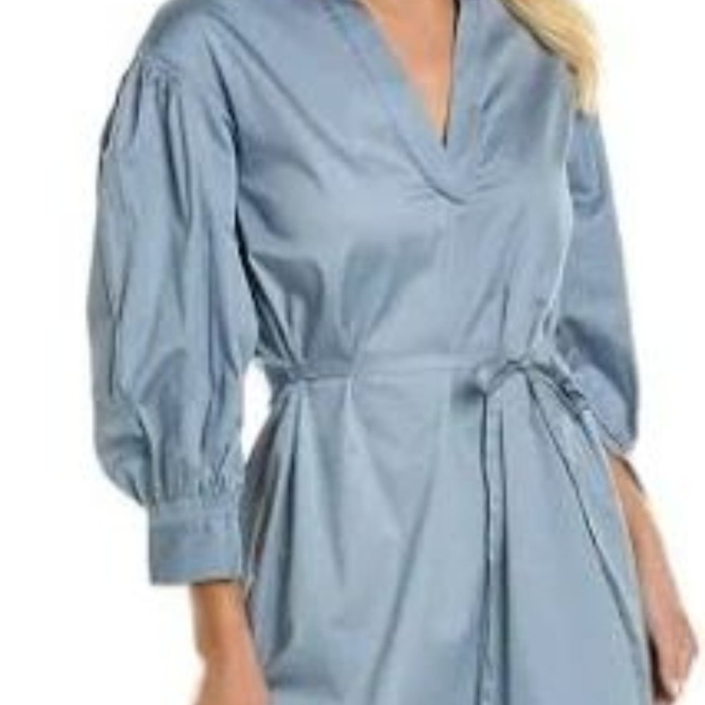 Rebecca Taylor Blue Shirt Dress Size XS NWT - Picture 4 of 12